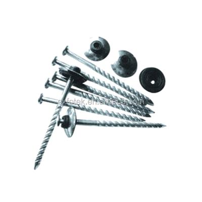 China Pan Wholesale Factory Price Galvanized Umbrella Roofing Nails With Gasket for sale