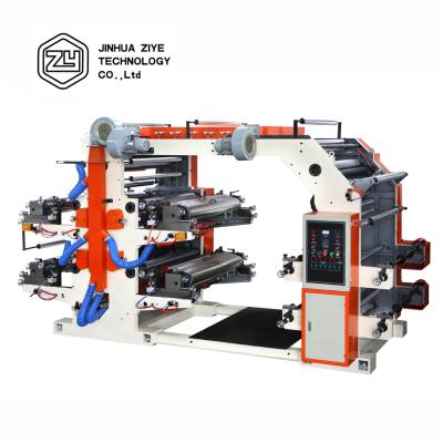 China Garment Shops FP4600 4 Color Small Poly Plastic Bag Nonwoven Flexo Printing Machine for sale