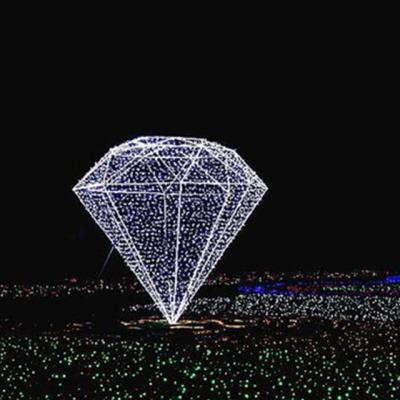 China Commercial Outdoor Lamp Sculpture Shape Drill Lamp Christmas Use LED Decorations Holiday Light Display for sale