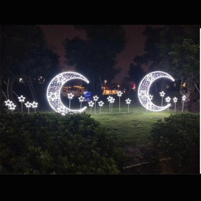 China IP65 Copper Wiring Moon Waterproof Outdoor Pattern Ramadan Kareem LED 2D Decorative Lights For Ramadan Decoration Muslim Holy for sale