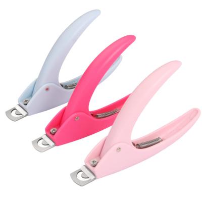 China Finger Manicure Professional Pedicure Nail Art Tips Clippers Cutter Pink Acrylic Fake Nail Clippers Kit for sale