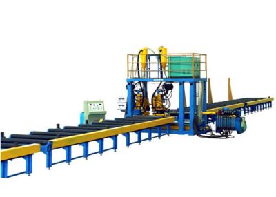 China H Beam Steel Pull Through Welding Line / Horizontal Automatic Production Line for Assembly / Welding 13.4kW for sale