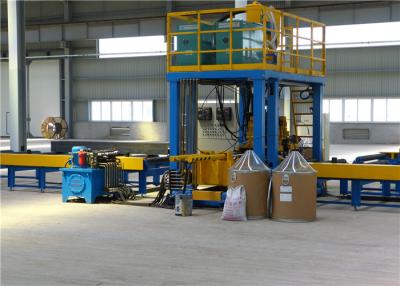 China Light Duty H Beam Horizontal Production Line / Pull Through Welding Line With 300 - 1500 mm Web Height for sale