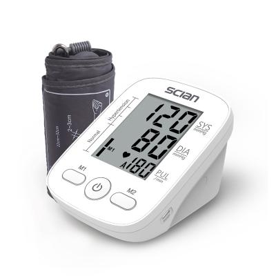 China Automatic Metal Arm Machine Cuff Blood Pressure Monitor with Large LCD Display for sale