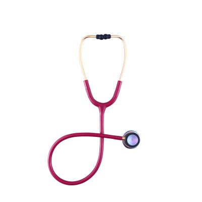 China Metal Medical Stethoscope with Rainbow Color Chestpiece Stethoscope Accessories for sale