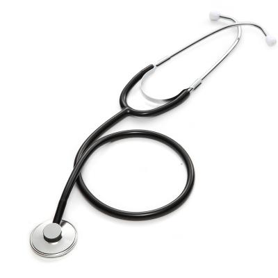 China Professional Metal Base Medical Stethoscope Cardiology Stethoscope Student Doctor Vet Nurse Medical Equipment Single Head Device for sale