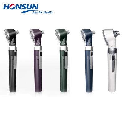 China HONSUN Metal Clinic Medical School Pocket Otoscope Kit For Nurse and Children and Adults and Pets for sale