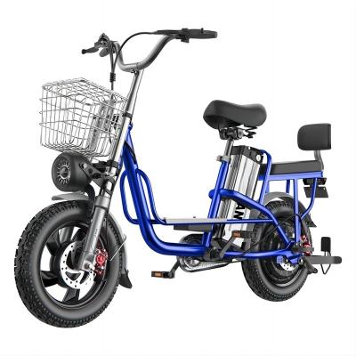 China Electric Scooter Assisted Bicycle 46V 60V 3.0 Tire Aluminum Alloy Fat 16 Inch 18 Inch Electric Bicycle for sale