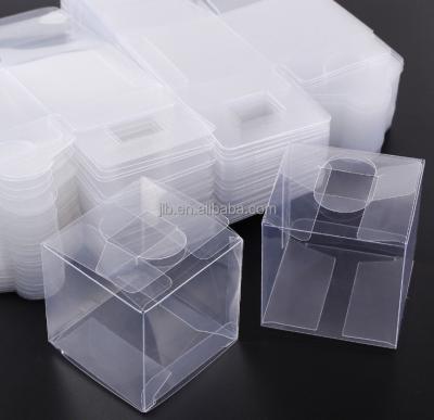 China Transparent Hard PVC Candy Box Packaging In Recyclable Cube Gift Boxes for sale