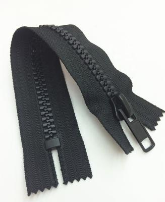 China Other New Product #10 Plastic Dynamic Close End Zipper Plastic Resin Zipper Teeth Zipper for sale