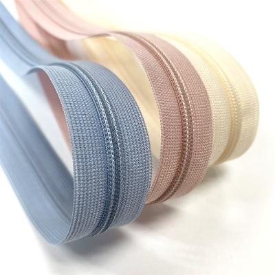 China T2 factory invisible in clothing stock design nylon invisible zipper tape #3 zipper for garment bag for sale