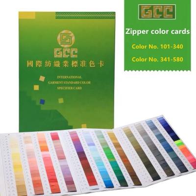 China Other zipper yarn textile industry specifies the use of GCC zipper color cards for sale