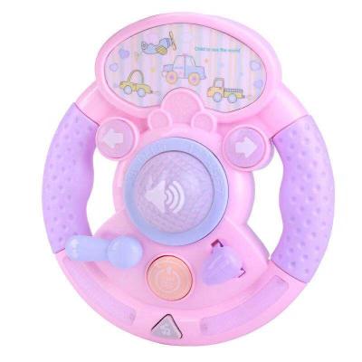 China Intelligent Toy Newest Lovely Simulation Steering Wheel Battery Operated Kids Musical Instrument for Baby Piano Toys for sale