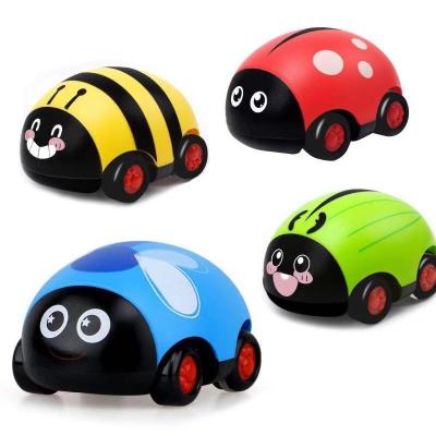 China Toy Wholesale Very Cute Small Q Two-way Diecast Cartoon Beetle Car Baby Kids No Battery Mini Car Toys for sale