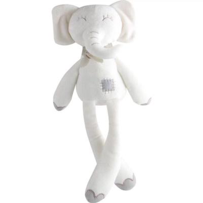 China Cute Soft Stuffed Animal 42cm White Elephant Toy 3~7 Age Children Kids Sleep Companion Toys for sale