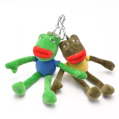 China Plush Funny Eyes Large and Long Legs 20cm Plush Frog Key Chain Plush Toys Custom Wholesale for sale