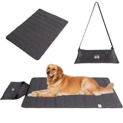 China 2020 Newest Portable Travel Outdoor Waterproof Viable Foldable Pet Training Dog Bed Mat for sale