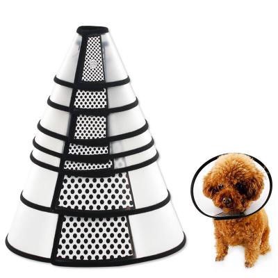 China Latest Viable Upgrade Adjustable Dog Elizabeth Collar Soft With Edge Dog Neck Cone Recovery Cone Collar for sale