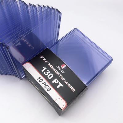 China Toploader Eco-friendly Different Clear Thickness 3X4 Inch Baseball Card Holder Plastic Sports Card for sale