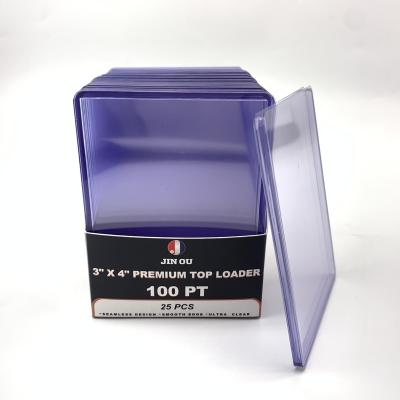 China Eco-friendly Top Loader PVC Card Holder For Basketball Football Basketball Sports Cards for sale