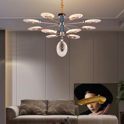 China Easy To Install Good Price Delicate Alloy Modern Simple Design Living Roome Luxury Led Chandelier Lighting for sale