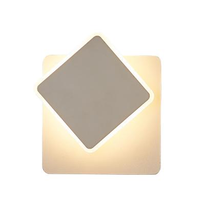 China Factory prices contemporary 2700k-6000k creativeled modern led square wall light indoor decoration wall light for sale