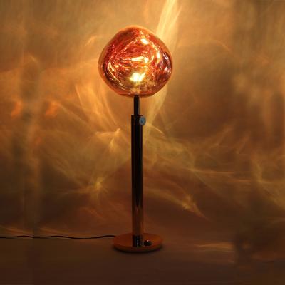 China Newest Design Contemporary Home Decoration PVC Cast Iron Floor Lamp Lava Floor Light for sale