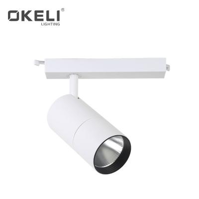 China High efficiency OKELI good quality modern indoor aluminum 10w 15w 25w cob led track light for sale