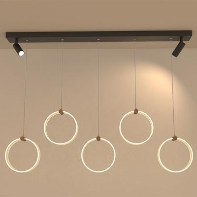 China Easy To Install Modern High Performance CE Certification 24w 36w IP20 Hanging Black Gloden Led Pendant Light for sale