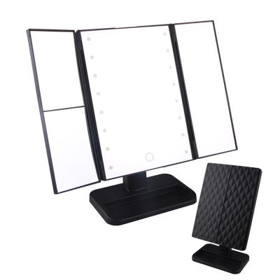 China Comestic Mirror 2019 New Design Led Makeup Mirror Square Light Makeup Mirror for sale