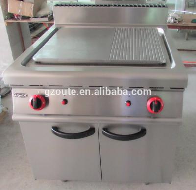 China Commercial Stainless Steel Restaurant Equipment Gas Cooking Range Floor Stainless Steel Gas Griddle for sale