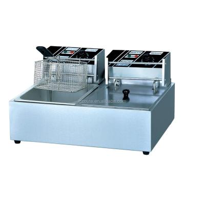 China High Quality Hotels Low Price Electric Tank Two Baskets Double Fryer Chips Fish Fryer Machine for sale