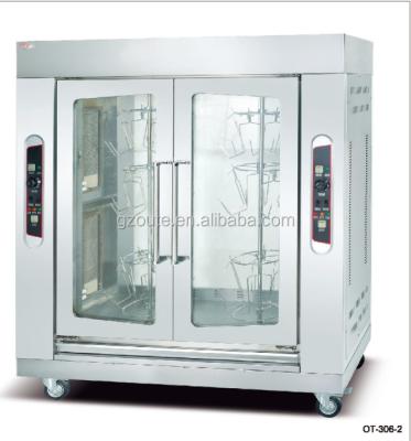 China CE approved large outlet gas chicken rotisserie machine with two doors for sale 32pcs whole chicken each time for sale