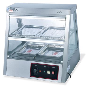 China Best Price Commercial Two Layers Hot Food Warmer Display Showcase 780x745x790mm for sale