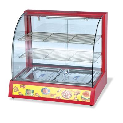 China Besting selling factory price food warmer glass display showcase for restaurant 740x540x710mm for sale