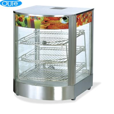 China Glass Warmer Showcase For 2018 New Type Commercial Stainless Steel Food Warmer Bread Showcase / Pie Warmer Showcase (OT-1P) for sale