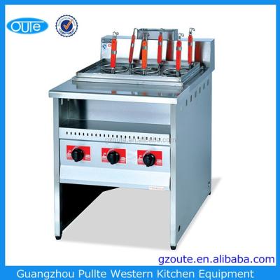 China Stainless Steel Equipment Stainless Steel 6 Basket Gas Noodle Cooker for sale