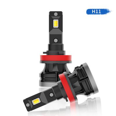 China Car Led Headight Or Fog Light 6500K 3000K 4300K ​​60W 7200LM White Yellow Colors Tri 3 Led Bulb H1 H7 H11 9012 PSX26W 9005 9006 Foglight Led Headlight for sale