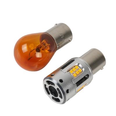 China Led Bulb EMC Anti Flash 1156 BAU15S Hyper Error Free BA15S 2020csp Canbus Turn Signal Lights DRL 3156 7443 7440 Amber Reverse Brake Signal Light for sale