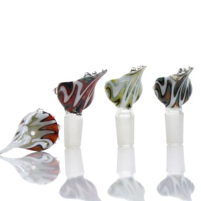 China Fashion New Arrival 14.4mm 18.8mm Crown Glass Bowls Roll Smoking Accessories for sale