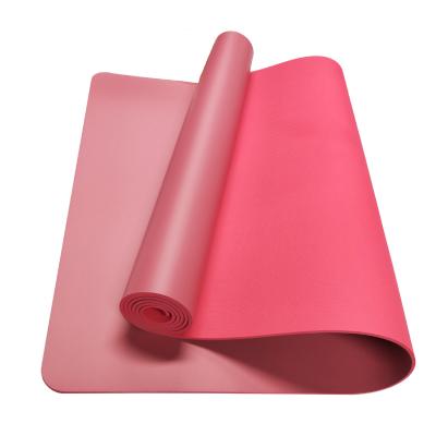 China Wholesale Portable Non-Slip Double-Sided Non-Slip Eco-Friendly PU and Fitness Yoga Tape Mat for Pilates for sale