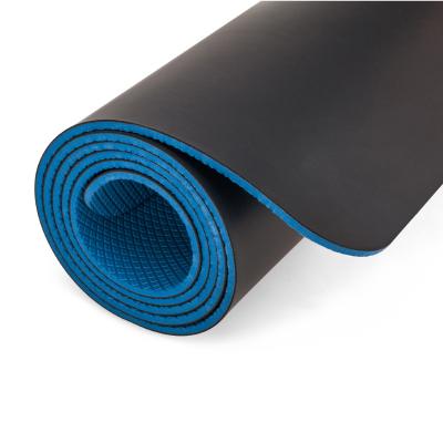 China High Quality Non-slip Custom Design Printing Fitness Exercise PU Tape Reversible Yoga Mat Double Layer for sale