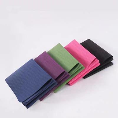 China Eco-Friendly Non-Slip Foldable Yoga Mats Custom Exercise Non-Slip Travel Fitness Band for sale