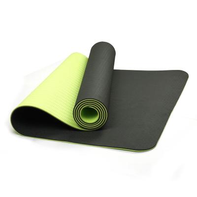 China Home Yoga Mat Non Slip Double Color Tape Eco Training Yogamatte Tape Custom Non-Slip Gym Multifunctional Non-Slip Professional Fitness for sale