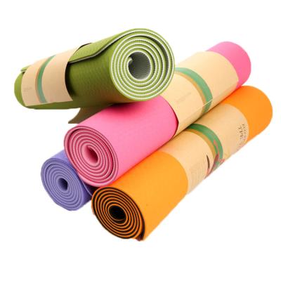 China Non Slip Wholesale Double Sided Non Slip Grip 6mm Outdoor Thick Eco Yoga Mat Strip for sale