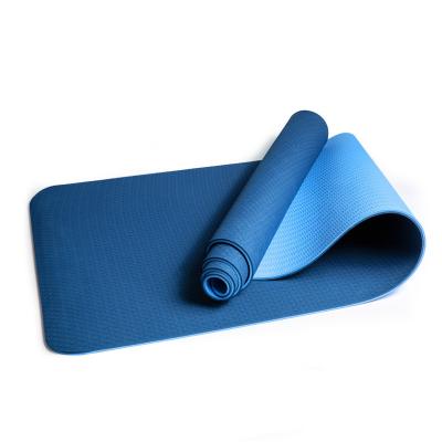 China Wholesale Non-slip 2 Coors Fitness Eco Friendly Workout Comfortable High Density Yoga Tape Mat for sale