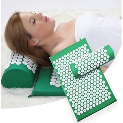 China Body Massager Naturally Relax Muscles Back Neck And Feet Massage Acupressure Body Mat And Pillow Set With Bag for sale