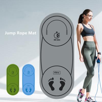 China Knee Pad Mute Noise Reduction Durable And Jump Rope Exercise Workout Non-Slip Rubber Jumping Mat for sale