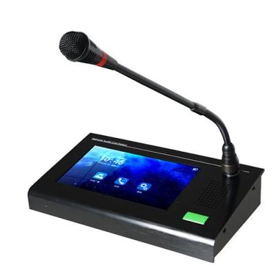 China Gooseneck Microphone SIP Protocol IP Network Audio Intercom for sale