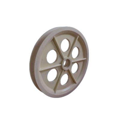 China Other Customizable Wear Resistant Large Size Nylon High Pulley Plastic Wheel for sale